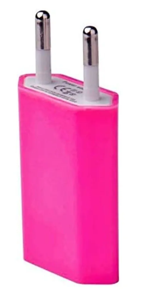 USB síťový adaptér - AR-1004 - Univerzální nabíječka, 5V/1A - tmavě růžový