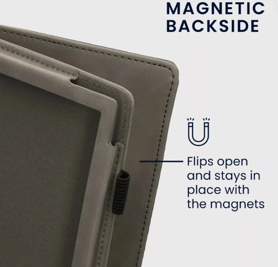 Pouzdro KW Mobile - Brushed Heart - 23SF002C - pro Pocketbook 629 Verse / 634 Verse Pro / Color - šedé