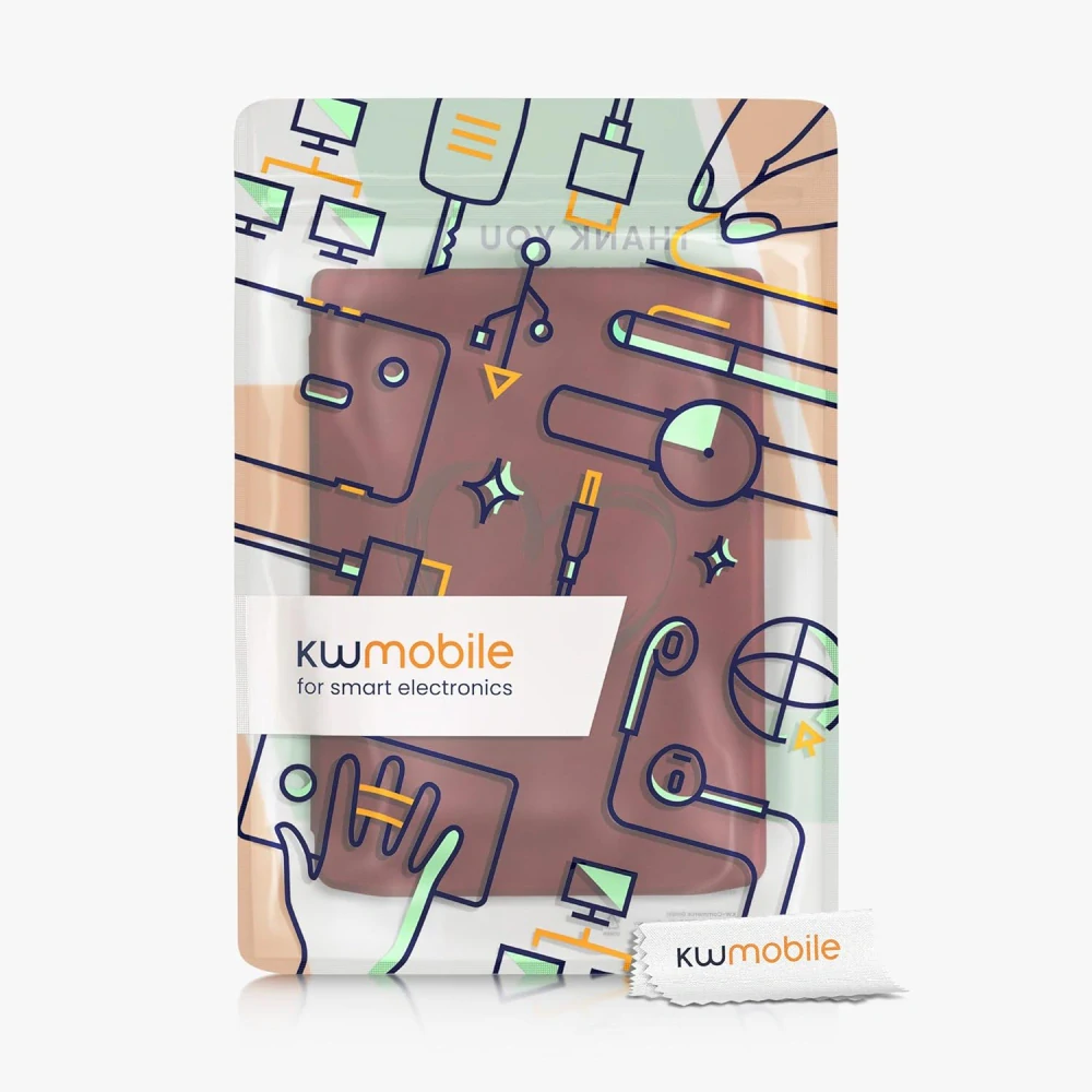 Pouzdro KW Mobile - Brushed Heart - KW6164401 - pro Pocketbook 743G InkPad 4 / 743K3 Color 3 / 743C Color 2 - červené