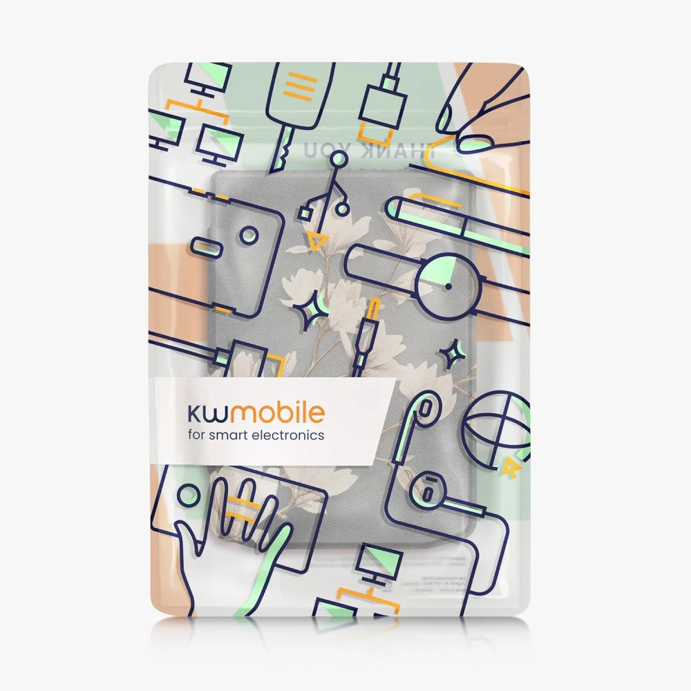 Pouzdro KW Mobile - Magnolias - 23RQ007C - pro Pocketbook 629 Verse / 634 Verse Pro / 634 Verse Color - vícebarevné