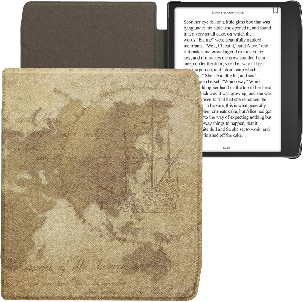 Pouzdro KW Mobile - Travel Vintage - 23RT008C - pro Pocketbook 700 Era / 700 Era Color - vícebarevné