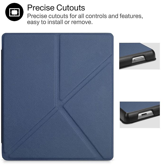 Obal Durable Lock Origami DLO-03 na Amazon Kindle Oasis 2 / 3 - tmavě modré
