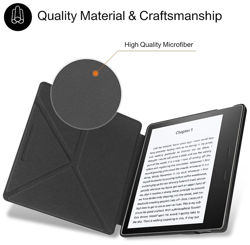 Obal Durable Lock Origami DLO-04 na Amazon Kindle Oasis 2 / 3 - hnědé