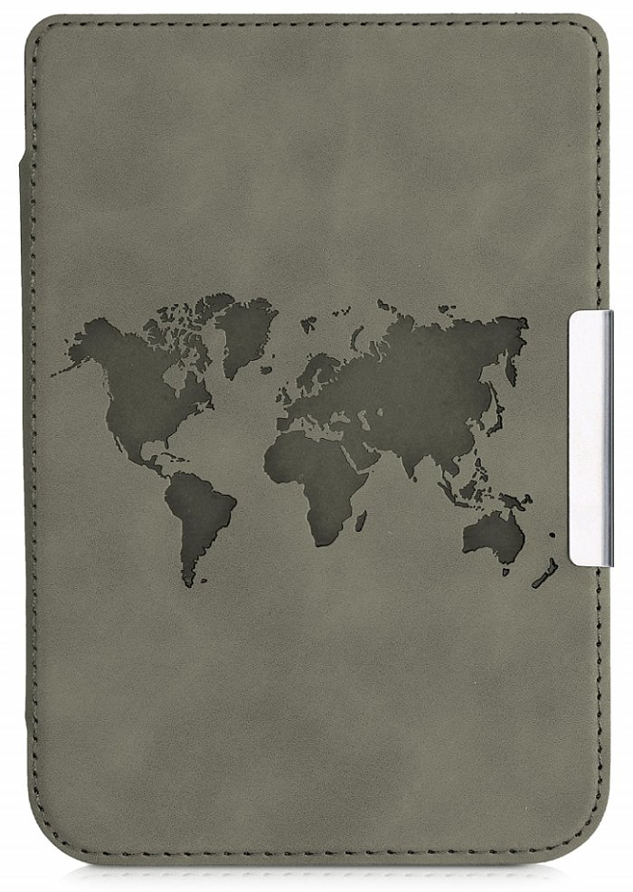 Pouzdro KW Mobile - Travel Outline - KW5022807 - pro Pocketbook 616/617/627/628/632/633 - šedé