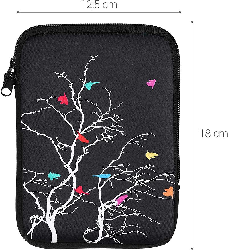 Pouzdro KW Mobile Birds Branch - KW5033505 - Univerzální pouzdro pro čtečky 6" - černé