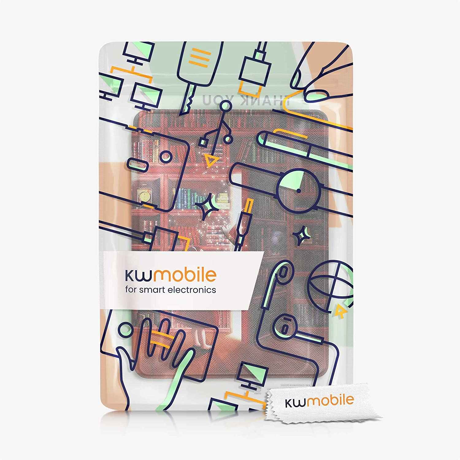 Pouzdro KW Mobile - Magical Library - KW5625611 - pro Amazon Kindle Paperwhite 5 (2021) - vícebarevné