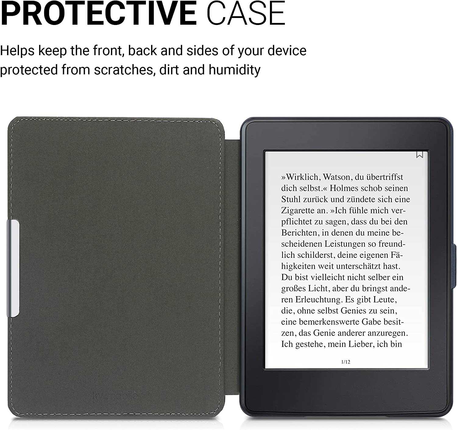 Pouzdro KW Mobile - Butterfly Tendril - KW2313627 - pro Amazon Kindle Paperwhite 1/2/3 - modré