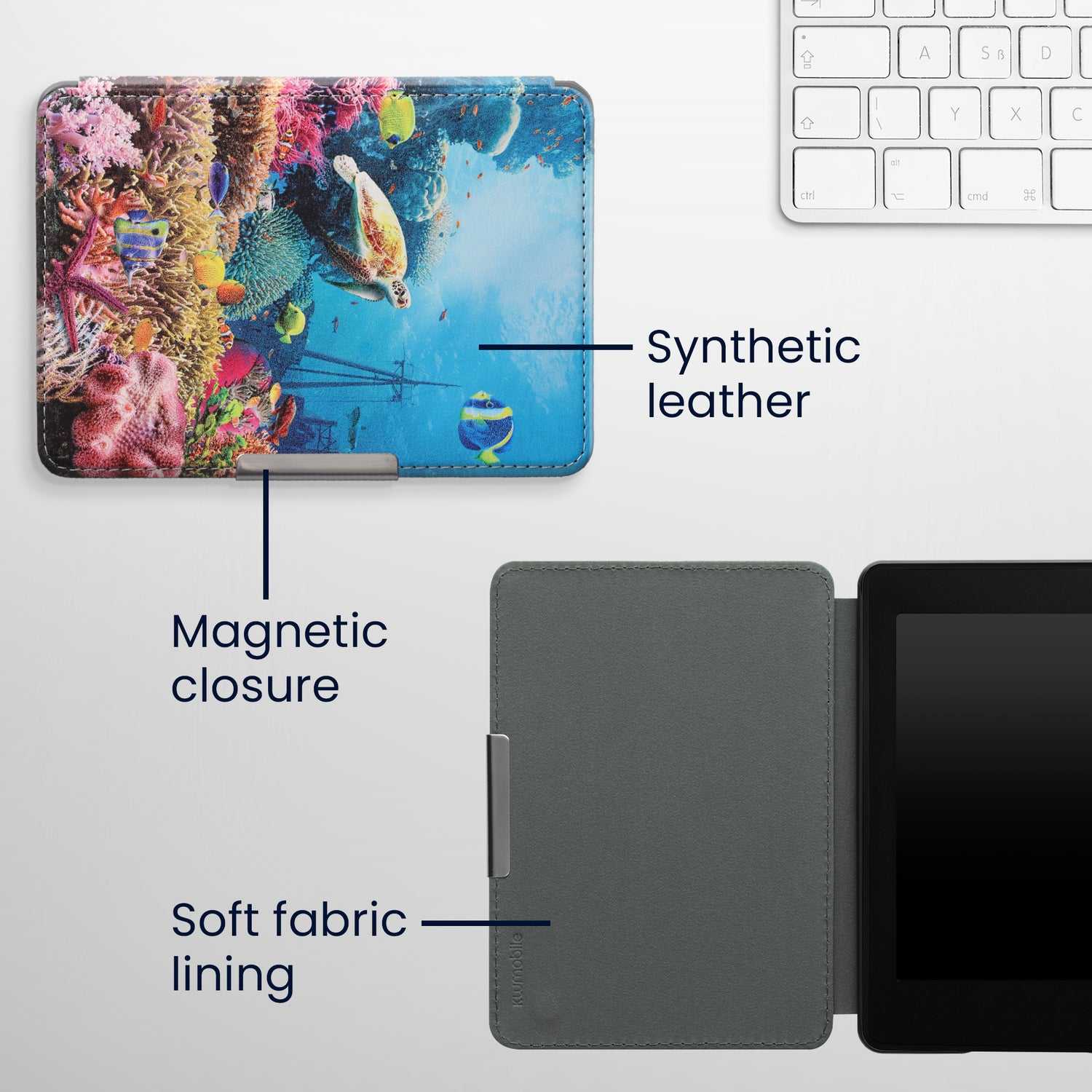 Pouzdro KW Mobile - Underwater - KW4556942 - pro Amazon Kindle Paperwhite 1/2/3 - vícebarevné