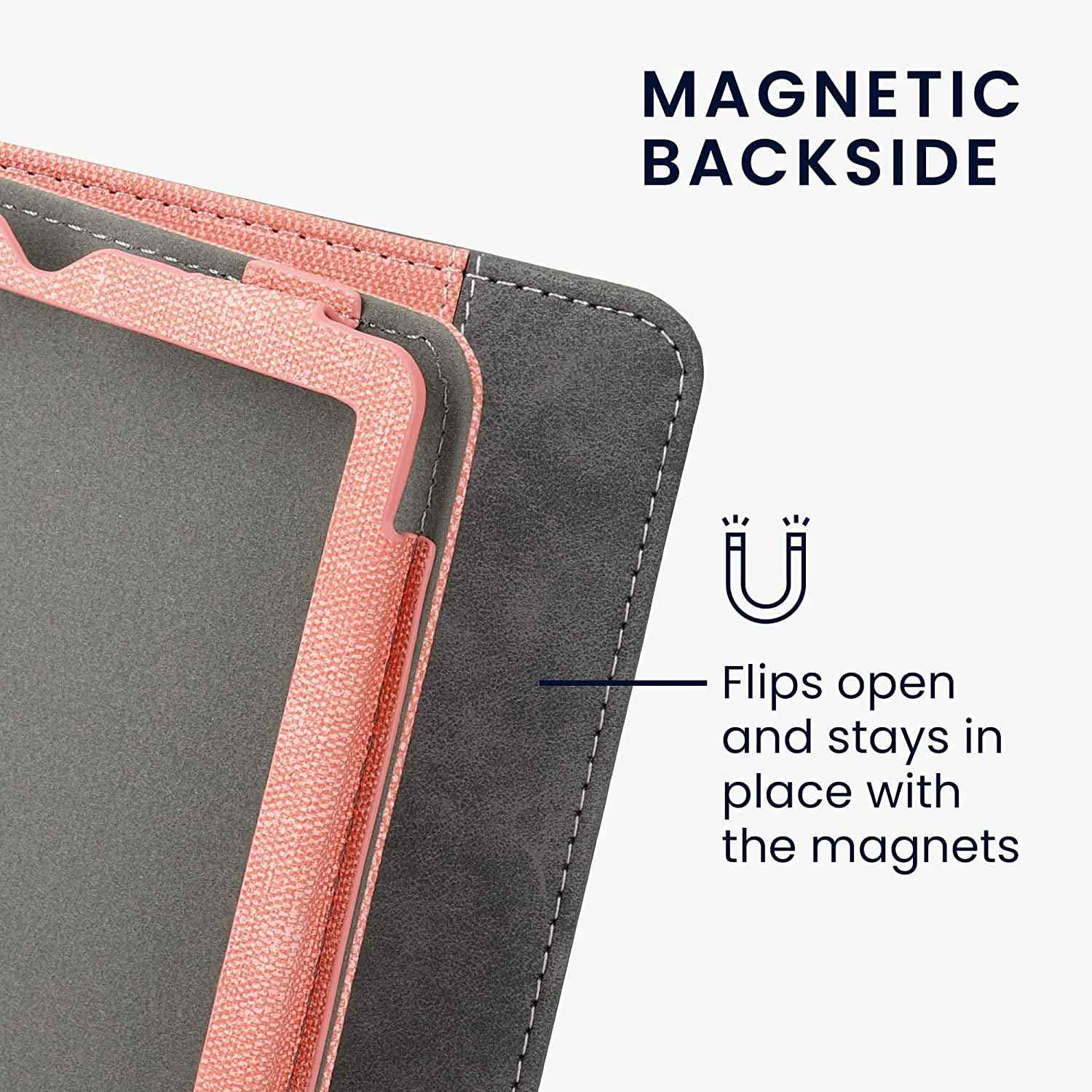 Pouzdro KW Mobile Double Leather - KW5626107 - pro Amazon Kindle Paperwhite 5 (2021) - šedá, růžová