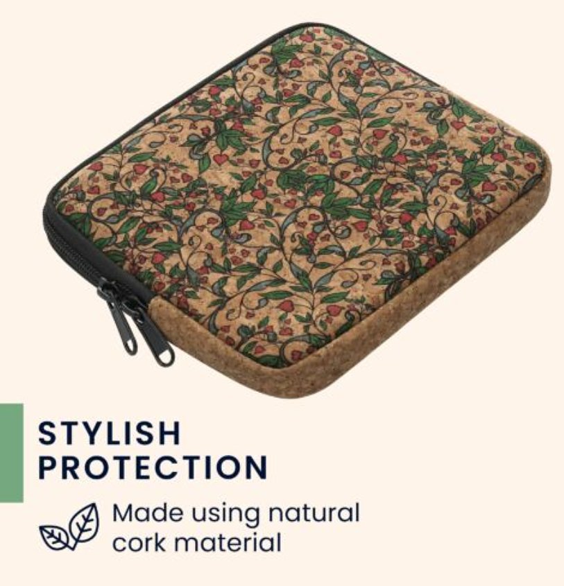 Pouzdro KW Mobile Neoprene Zipper - KW5901601 - Univerzální pouzdro pro čtečky 6-7" - Heart Flower