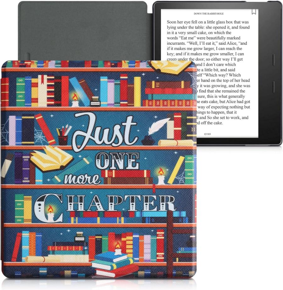 Pouzdro KW Mobile - Library Motto - KW4941707 - pro Amazon Kindle Oasis 2/3 - vícebarevné