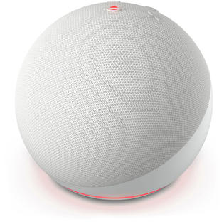 Amazon Echo DOT Clock 2022 (5. generace) - hlasový asistent s hodinami - Glacier White (bílý)