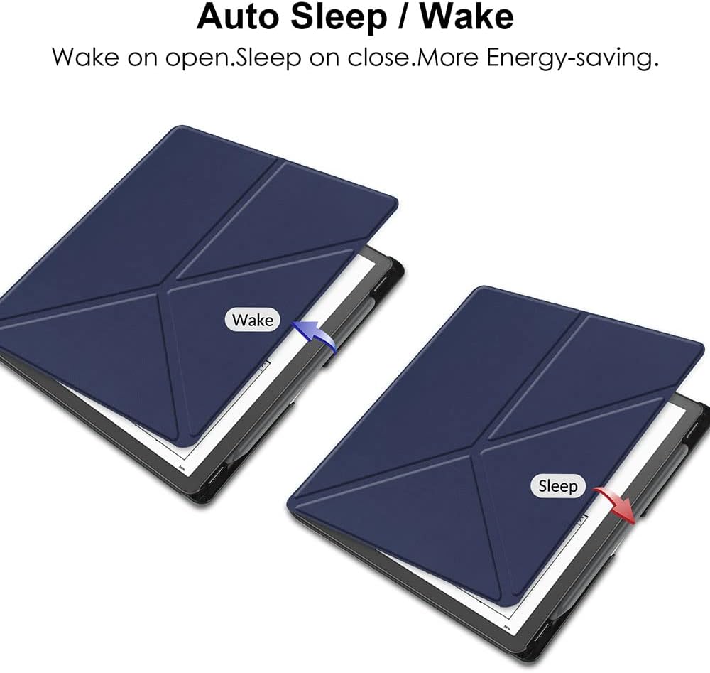 Pouzdro Durable Lock Origami DL-203 na Amazon Kindle Scribe - tmavě modré