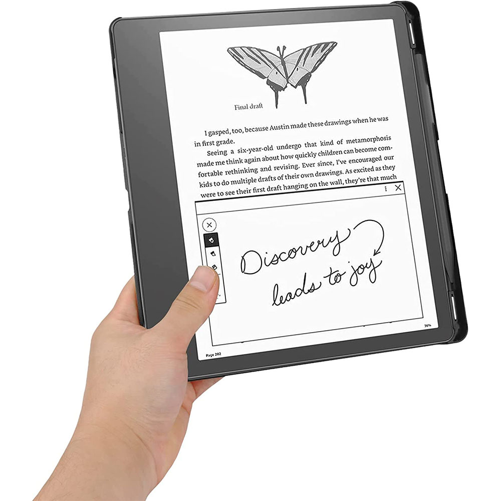 Pouzdro Durable Lock Origami DL-205 na Amazon Kindle Scribe - hnědé