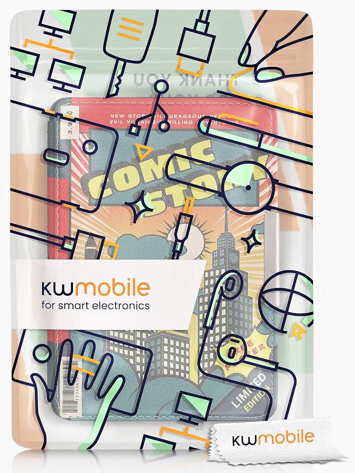 Pouzdro KW Mobile - Comic Story - KW2313642 - pro Amazon Kindle Paperwhite 1/2/3 - vícebarevné