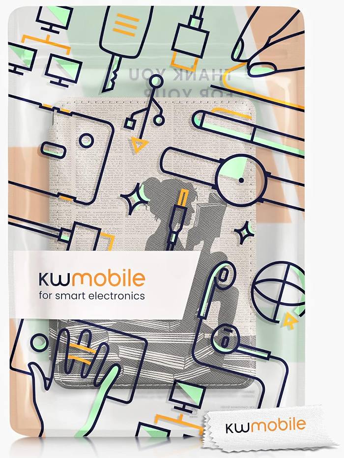 Pouzdro KW Mobile - Girl And Books - KW5998913 - pro Amazon Kindle 2022 - vícebarevné