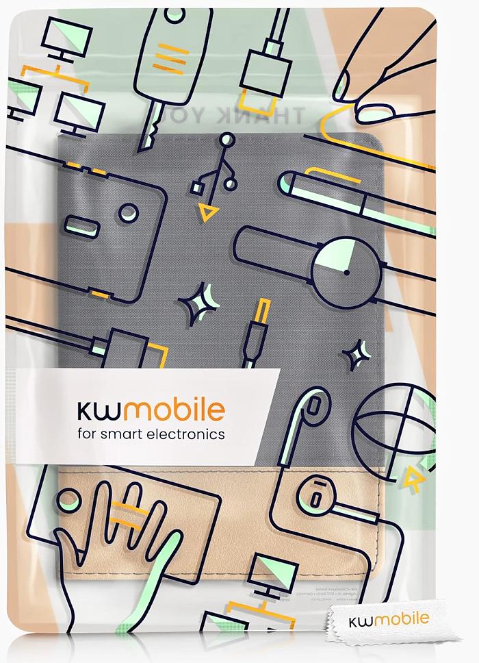 Pouzdro KW Mobile - Leather And Canvas - KW5715701 - pro Amazon Kindle Paperwhite 5 (2021) - hnědé, černé