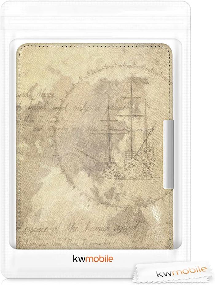 Pouzdro KW Mobile - Travel Vintage - KW2313637 - pro Amazon Kindle Paperwhite 1/2/3 - vícebarevné