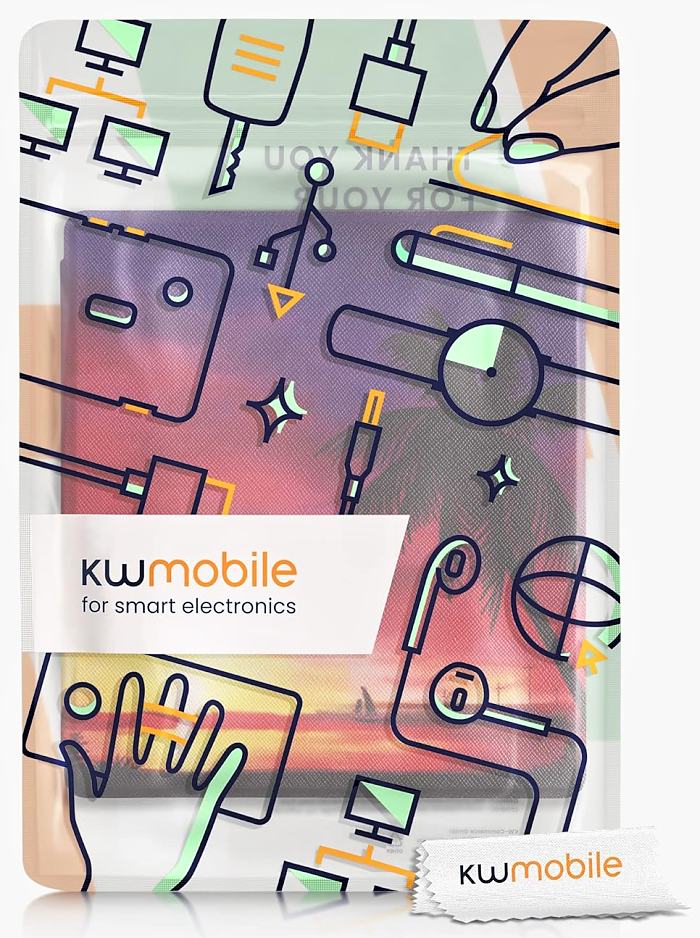 Pouzdro KW Mobile - Sunset Palm - KW4941717 - pro Amazon Kindle Oasis 2 / 3 - vícebarevné