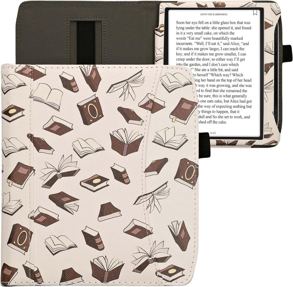 Pouzdro KW Mobile - Books And Pages - KW5939009 - pro Pocketbook 700 Era - vícebarevné