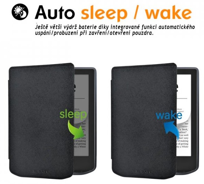 Pouzdro B-SAFE LOCK 3505, obal na Pocketbook 629 Verse / 634 Verse Pro - magnetické zavírání, AutoSleep, černé