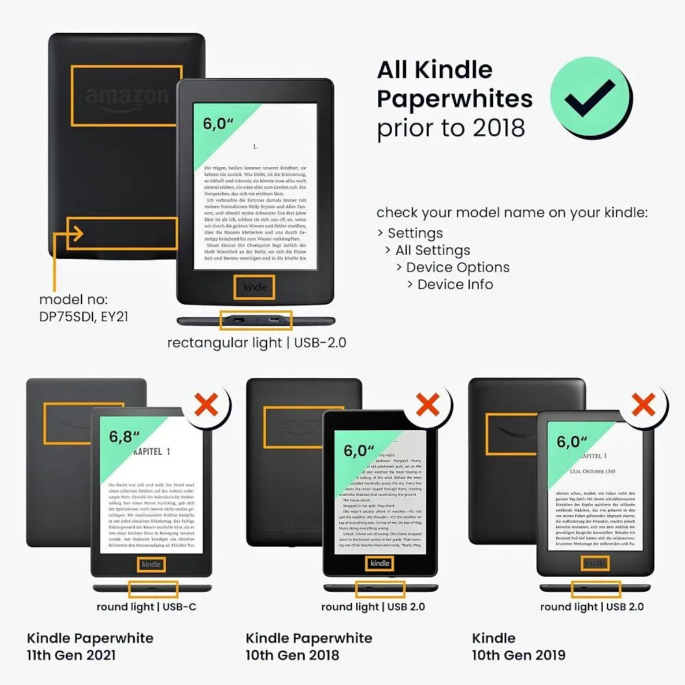 Pouzdro KW Mobile Cork - KW5740324 - pro Amazon Kindle Paperwhite 1/2/3 - hnědý korek