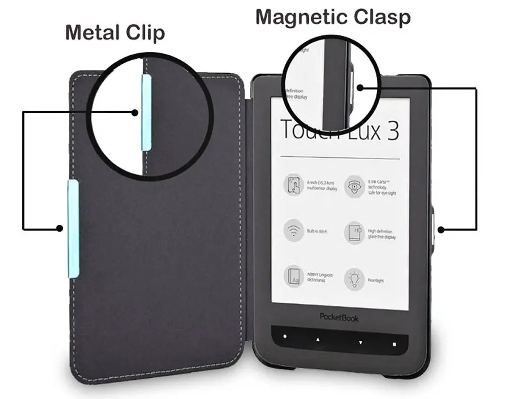 ARMORI TRIMER T043 - pouzdro pro Pocketbook 614 / 615 / 624 / 625 / 626 - motiv Fairy