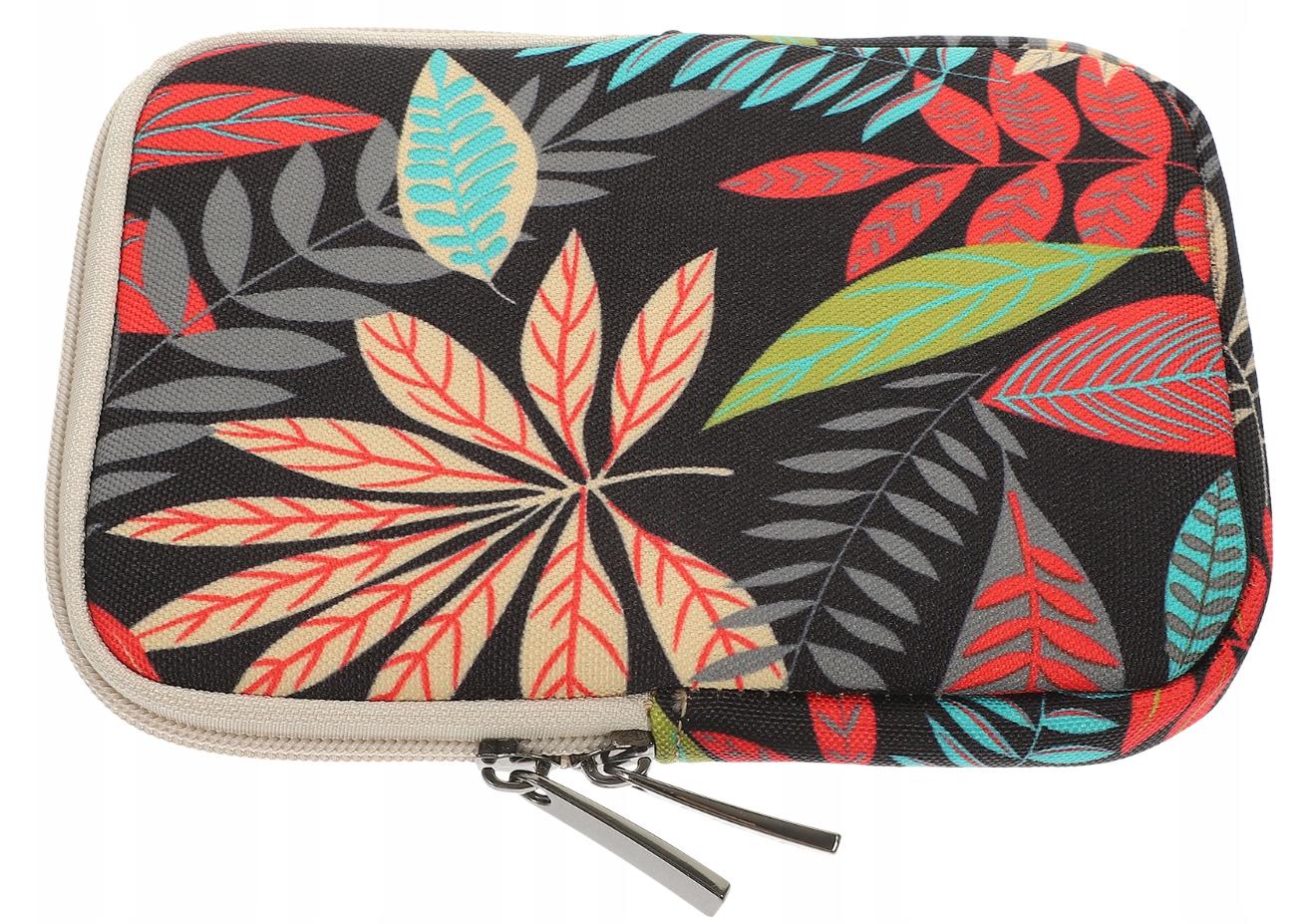 ARMORI Zipper Z063 - motiv Big Leaf - Univerzální pouzdro pro čtečky 6" - textilní, zip