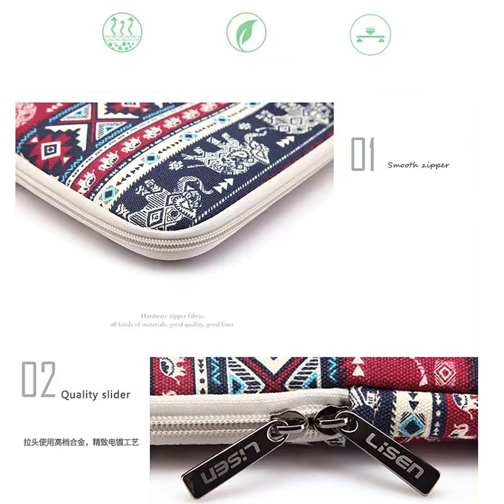 ARMORI Zipper Z078 - motiv Painting - Univerzální pouzdro pro čtečky 6" - textilní, zip