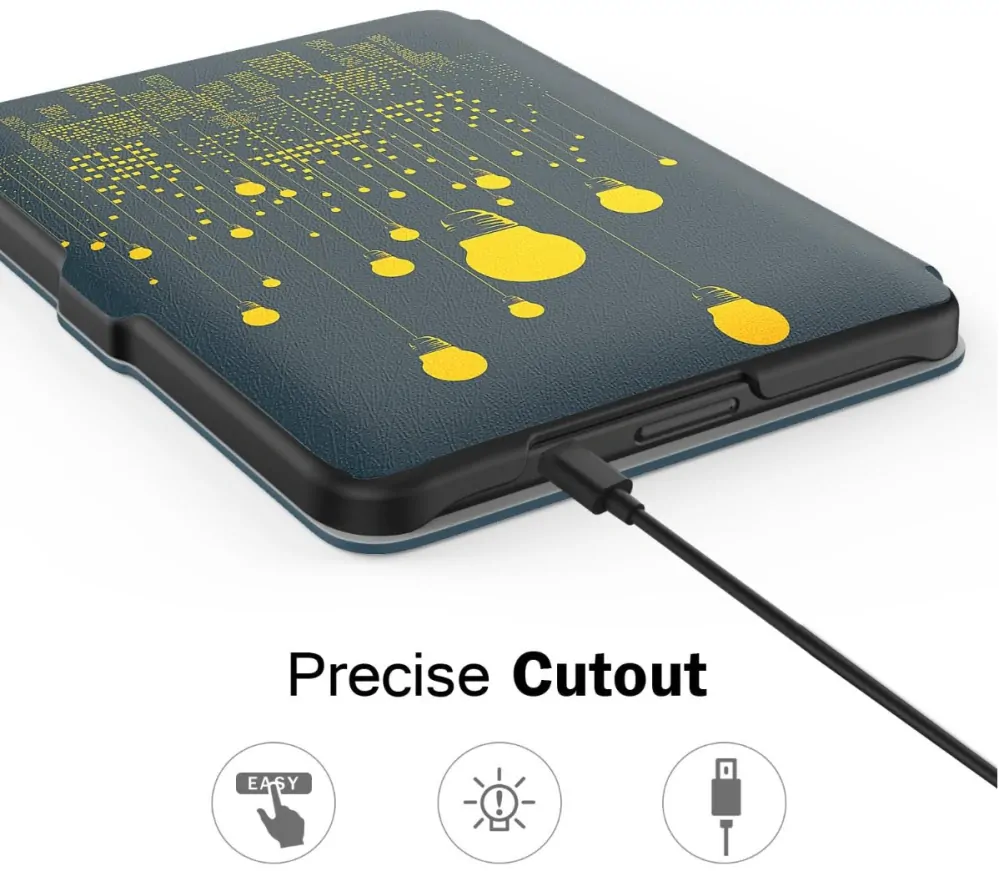 Armori Trimer T151, pouzdro pro Amazon Kindle 8 (2016) - magnetické zavírání, AutoSleep, motiv Lights