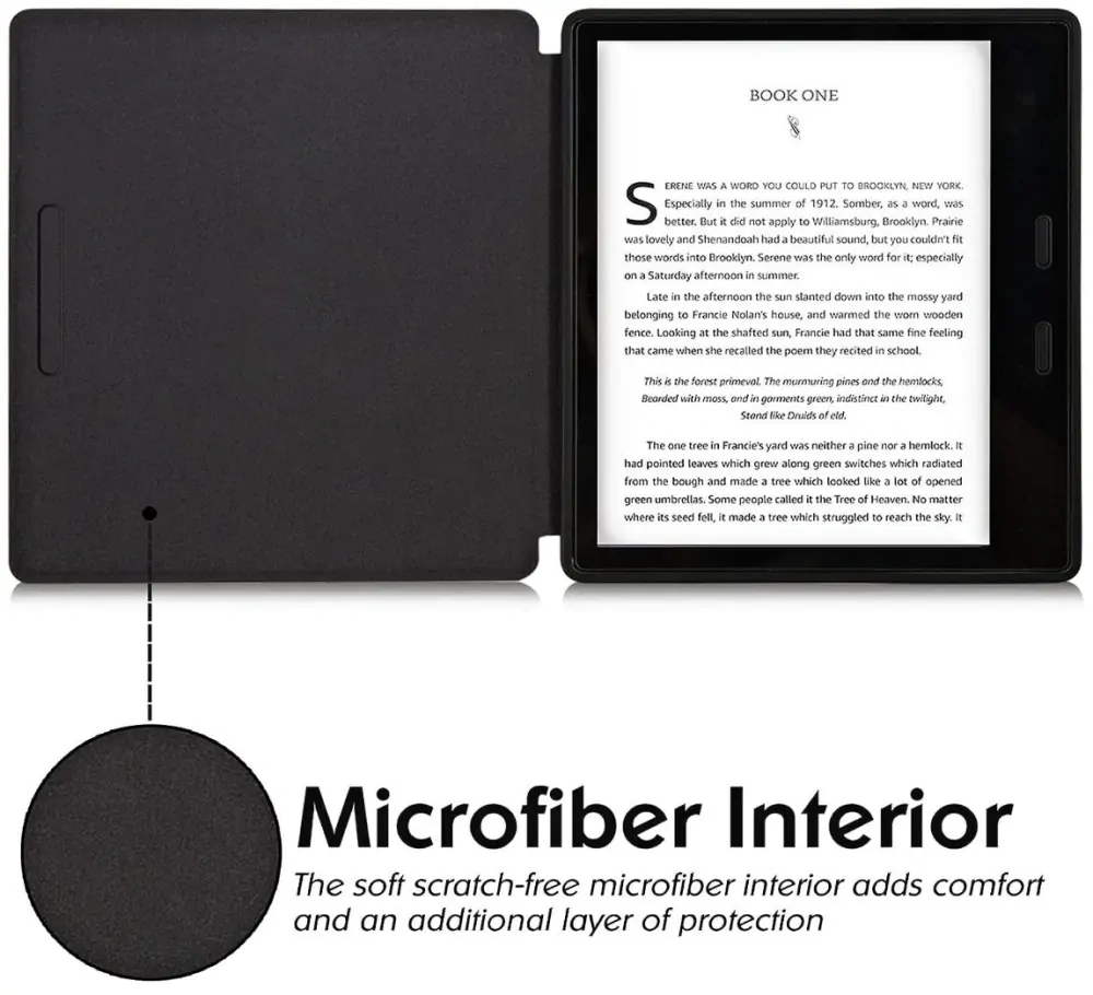 Armori Trimer T154, pouzdro pro Amazon Kindle Oasis 2/3 - magnetické zavírání, AutoSleep, motiv Icy Garden