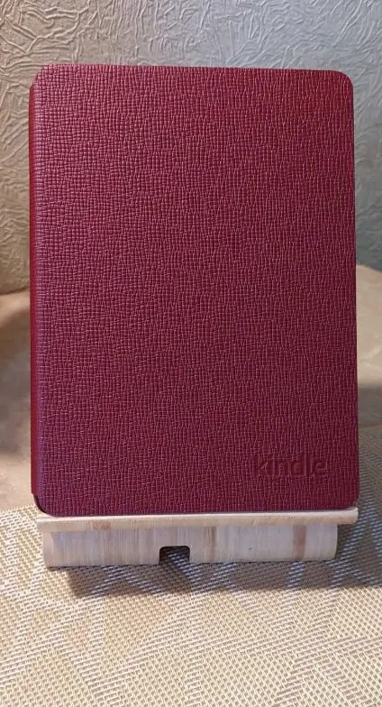 Originální pouzdro Amazon Kindle Paperwhite 5 (2021) - KP5LERE, pravá kůže, červené (Merlot)
