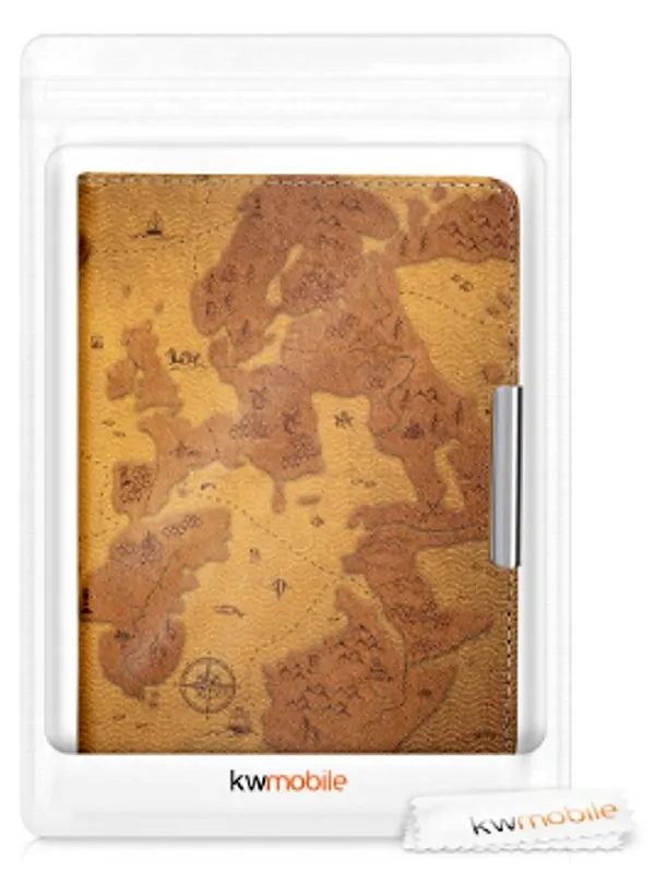 Pouzdro KW Mobile - Retro Map - KW4664428 - pro Amazon Kindle Paperwhite 4 (2018) - vícebarevné
