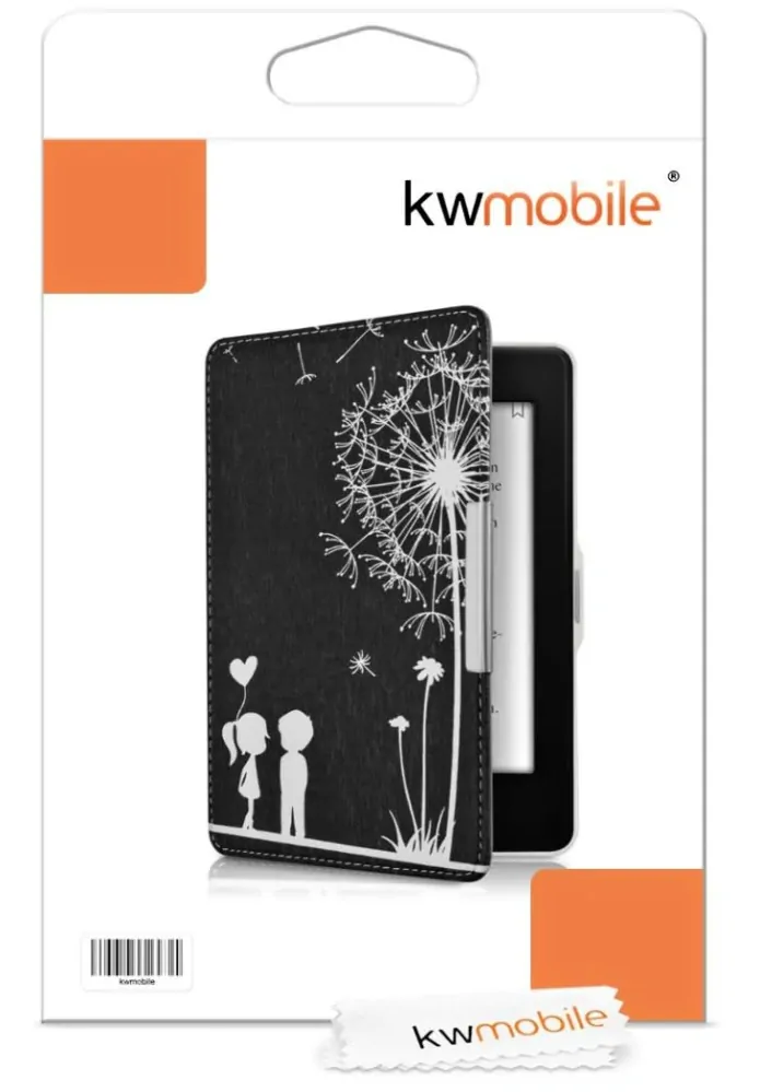 Pouzdro KW Mobile - Dandelion Love - KW2313617 - pro Amazon Kindle Paperwhite 1 / 2 / 3 - černé