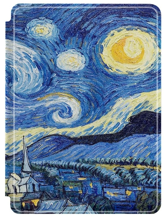 B-SAFE Lock 3562, motiv Gogh - pouzdro Amazon Kindle Paperwhite 2024 / Colorsoft - AutoSleep, magnet