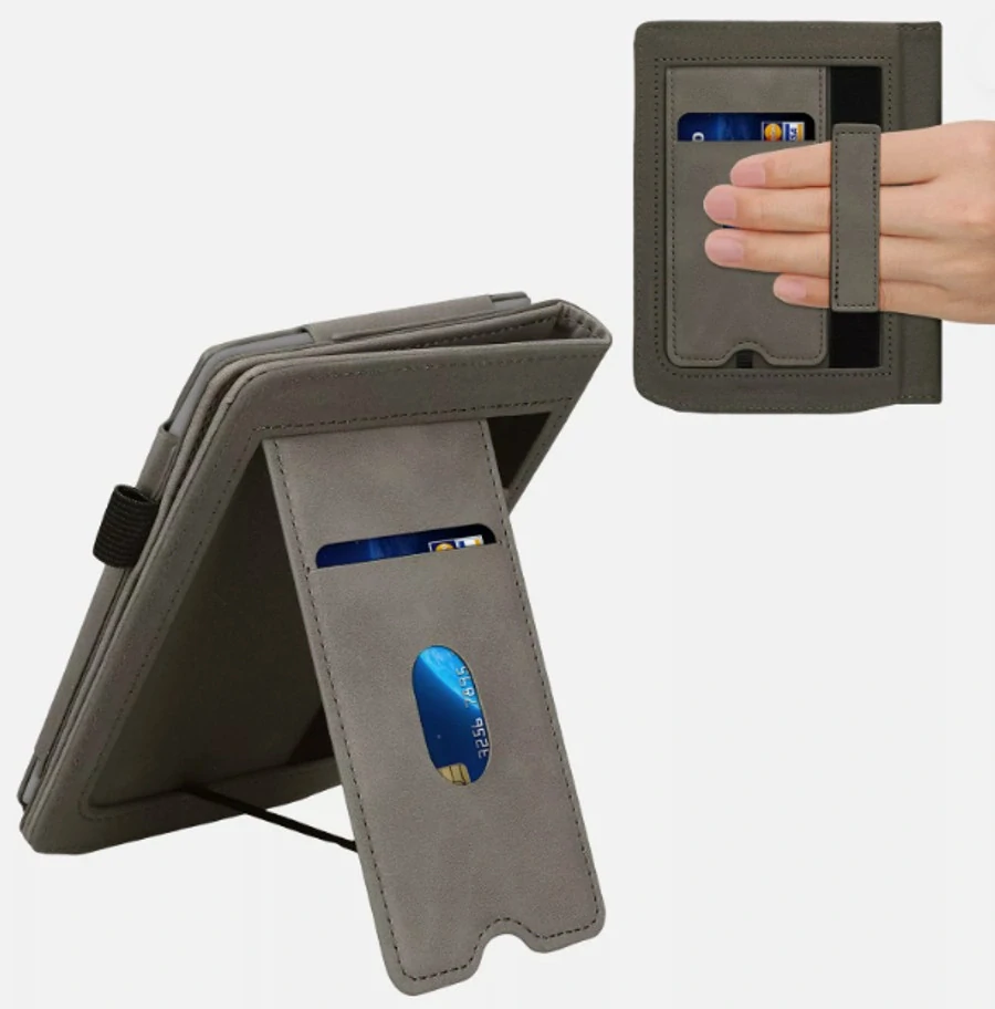 Pouzdro KW Mobile - Brushed Heart - 23SF002C - pro Pocketbook 629 Verse / 634 Verse Pro / Color - šedé