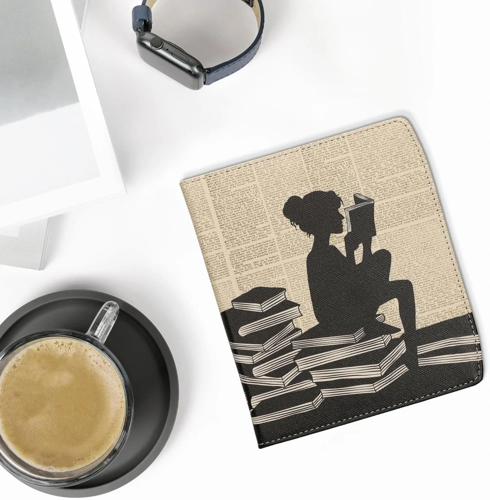 Pouzdro KW Mobile - Girl And Books Handstrap - 23RW002C - pro Pocketbook 700 Era / 700 Era Color - vícebarevné