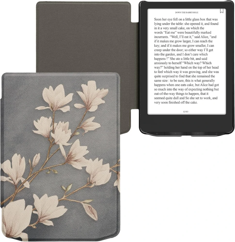 Pouzdro KW Mobile - Magnolias - 23RQ007C - pro Pocketbook 629 Verse / 634 Verse Pro / 634 Verse Color - vícebarevné