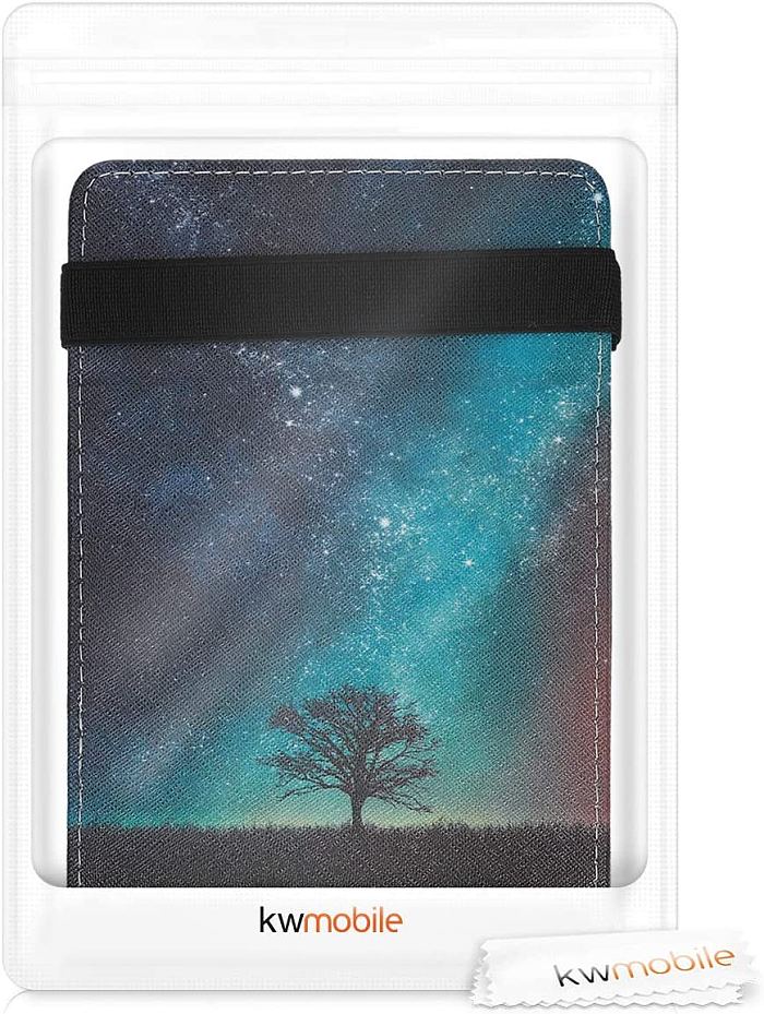 Pouzdro KW Mobile - Cosmic Nature - KW4760302 - pro Pocketbook 616/617/627/628/632/633 - barva černá, šedá, modrá
