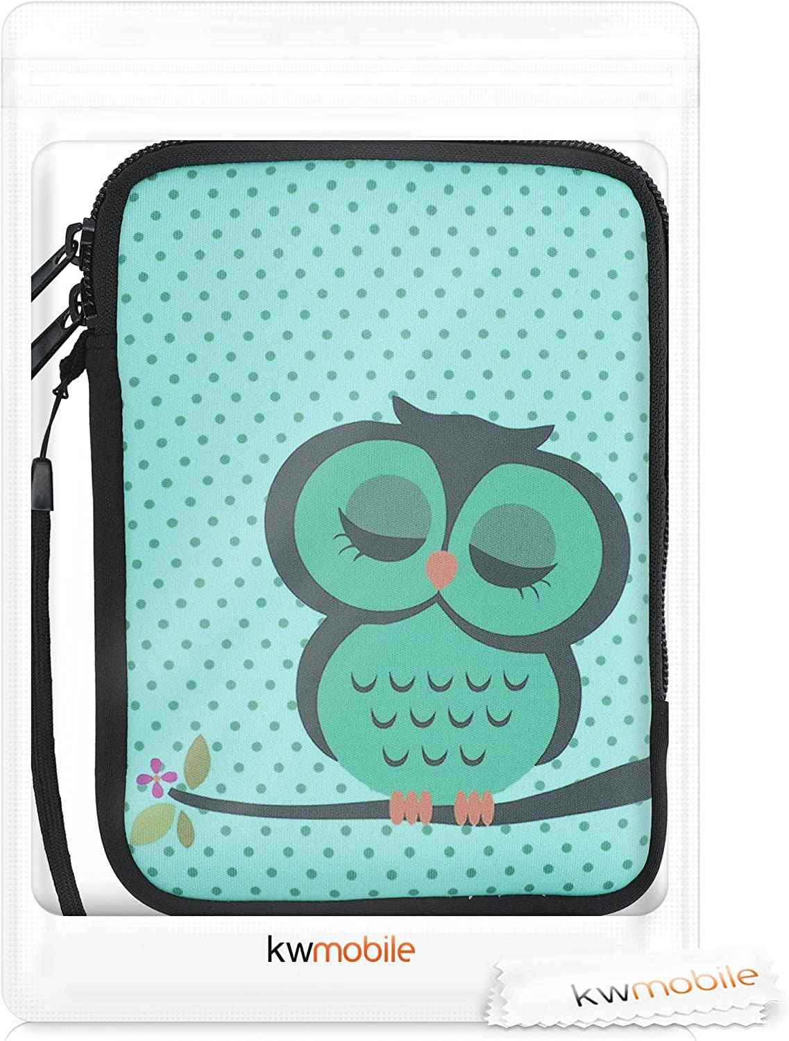 Pouzdro KW Mobile Sleeping Owl - KW5033510 - Univerzální pouzdro pro čtečky 6" - tyrkysové