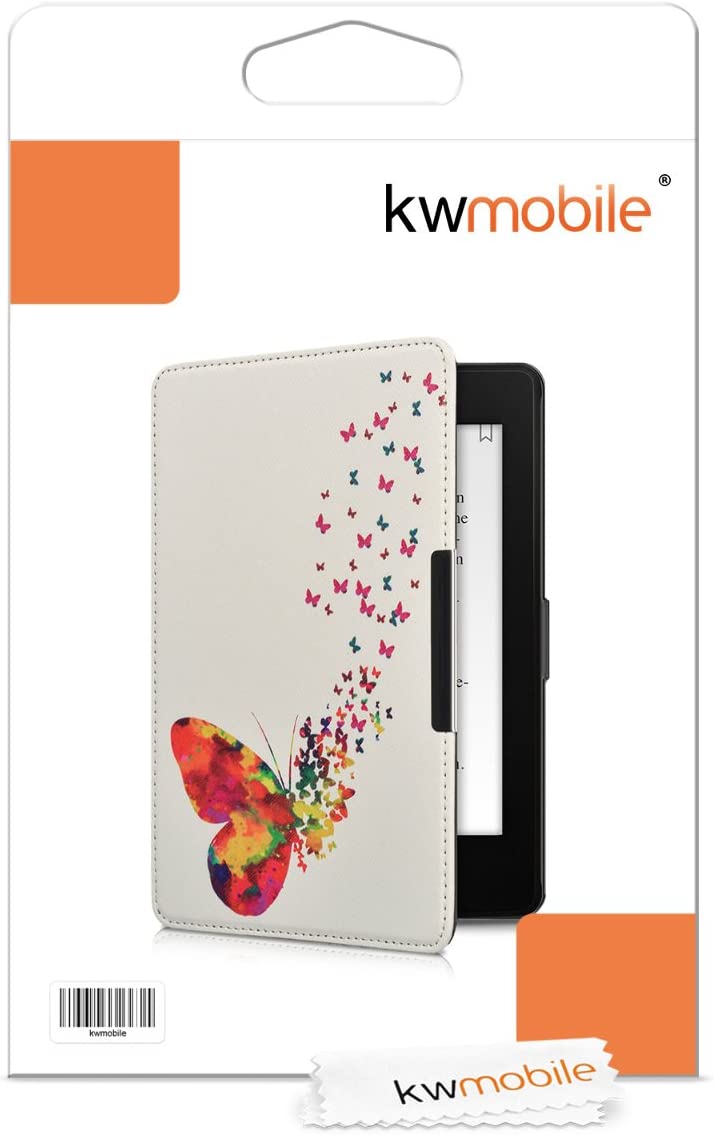 Pouzdro KW Mobile - Butterfly Swarm - KW2811840 - pro Amazon Kindle Paperwhite 1/2/3 - bílé