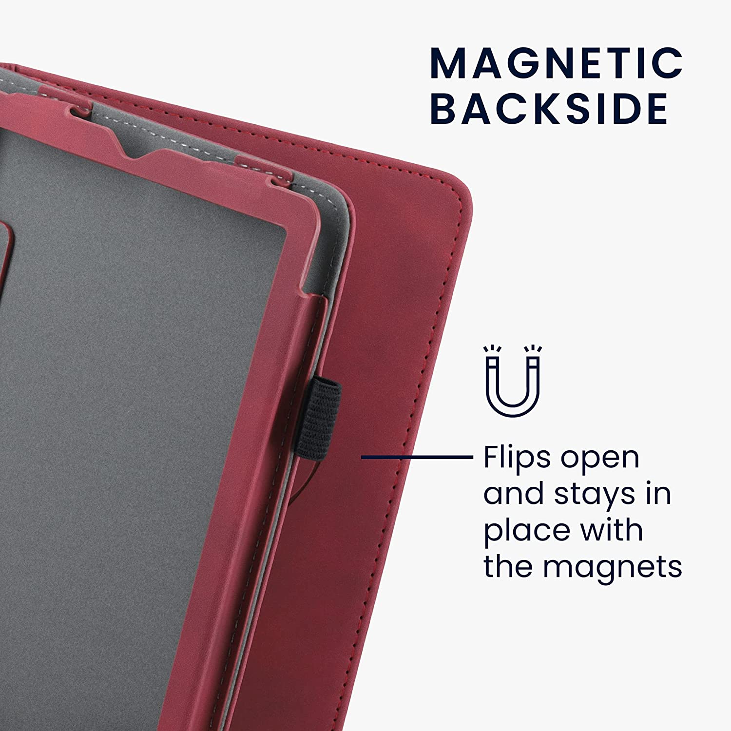 Pouzdro KW Mobile - Nubuck Brushed Heart - KW5626202 - pro Amazon Kindle Paperwhite 5 (2021) - Dark Red