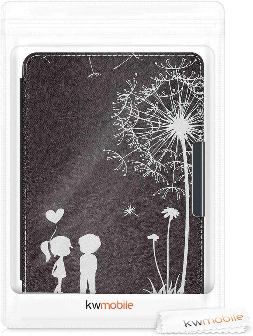 Pouzdro KW Mobile - Dandelion Love - KW4664408 - pro Amazon Kindle Paperwhite 4 (2018) - černé