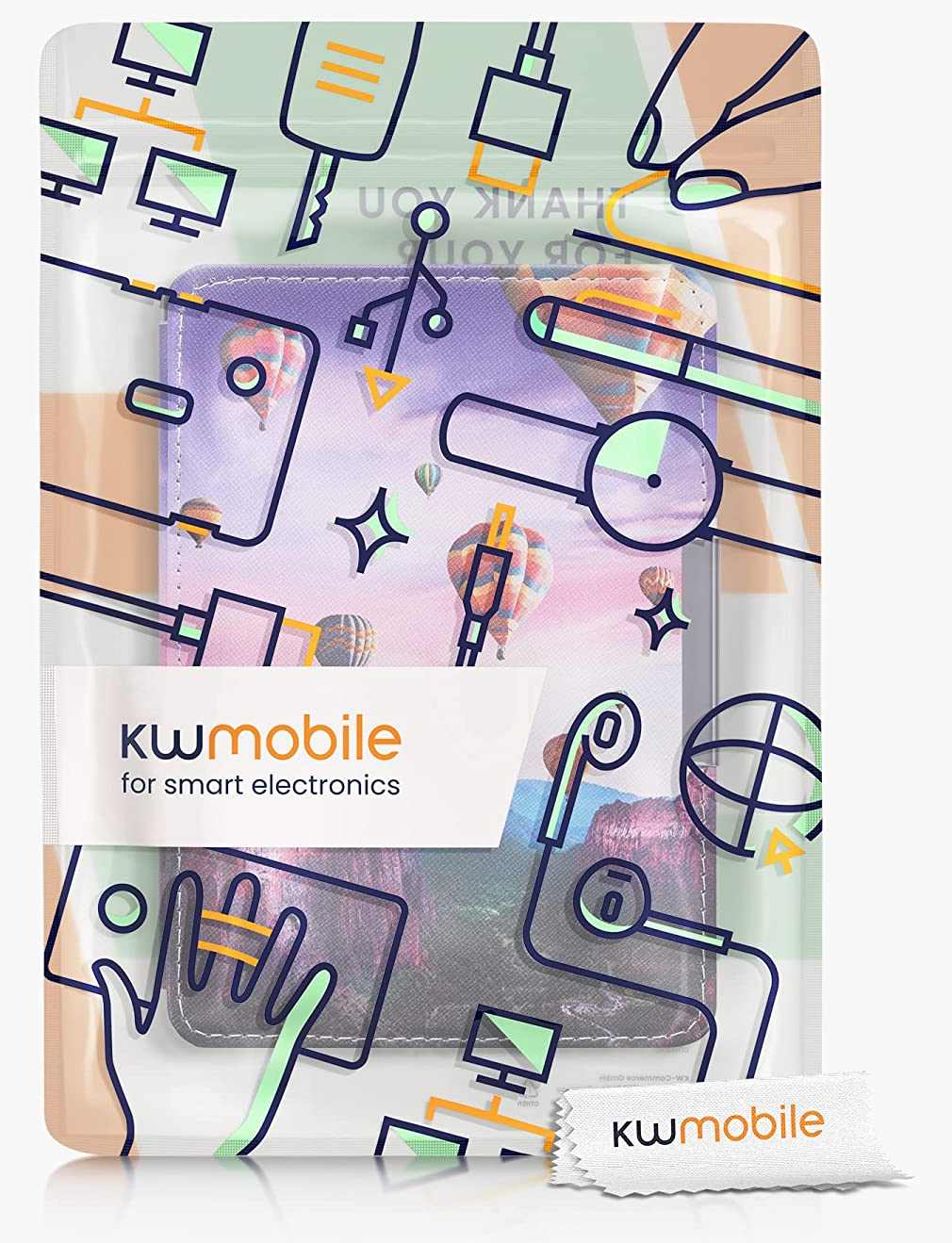Pouzdro KW Mobile - Hot Air Balloons - KW5719401 - pro Amazon Kindle Paperwhite 4 (2018) - vícebarevné