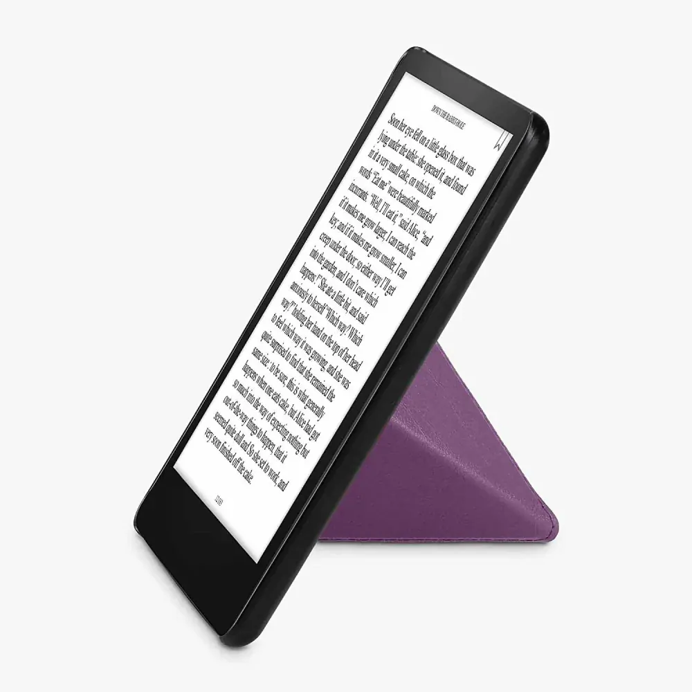 Pouzdro KW Mobile - Origami Violet Leather - KW5715838 - pro Amazon Kindle Paperwhite 5 (2021) - fialové