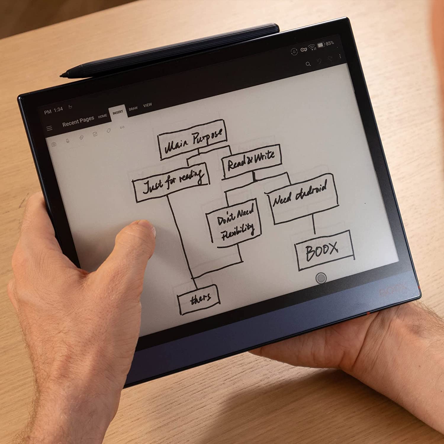 Onyx Boox Note Air 2 - 10,3" displej, 64 GB, WiFi, BT, audio, android 11, tmavě modrý