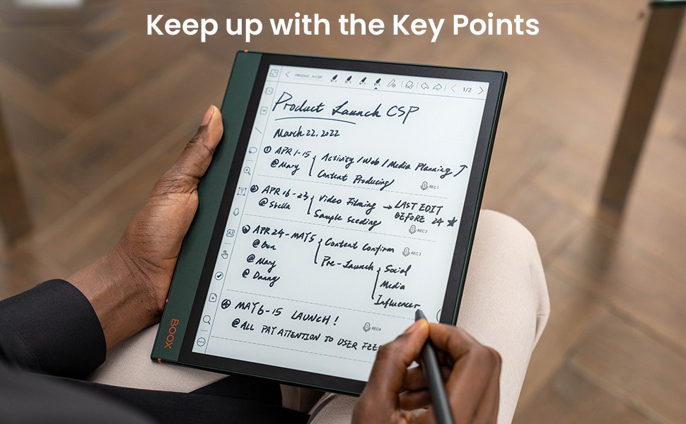 Onyx Boox Note Air 2 Plus - 10,3" displej, 64 GB, WiFi, BT, audio, android 11, tmavě zelený