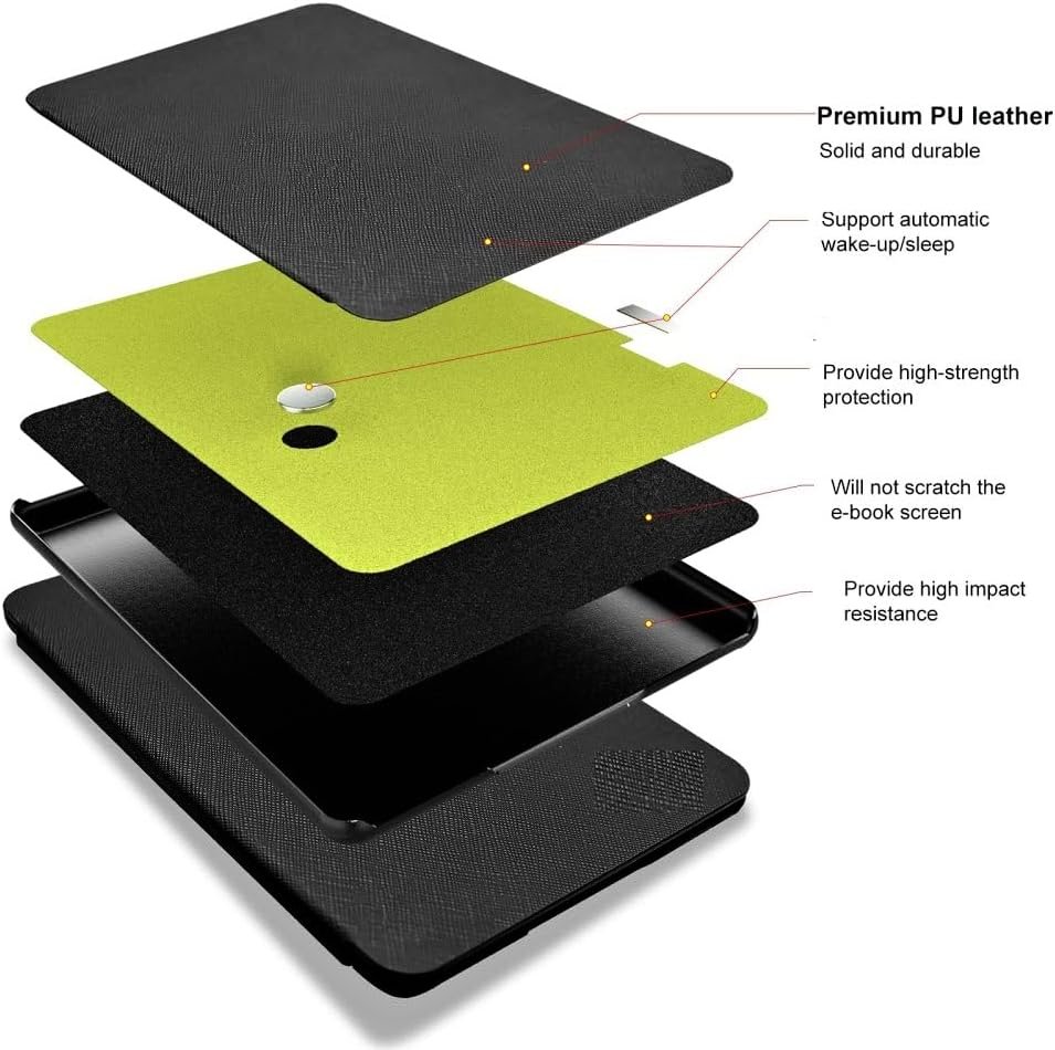 Pouzdro Durable Lock KPW-23 pro Amazon Kindle Paperwhite 5 (2021) - tmavě růžové