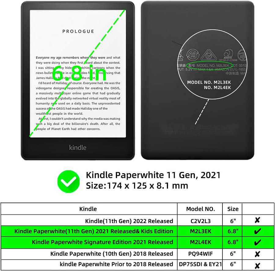 Pouzdro Durable Lock KPW-35 pro Amazon Kindle Paperwhite 5 (2021) - Flower Bush