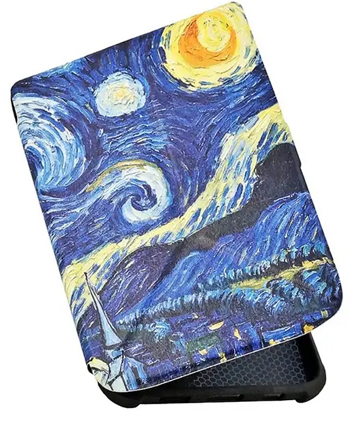 Origami Durable Lock ODL-103 pouzdro pro Pocketbook 616 / 617 / 618 / 627 / 628 / 632 / 633 - motiv Gogh, stojánek, magnet